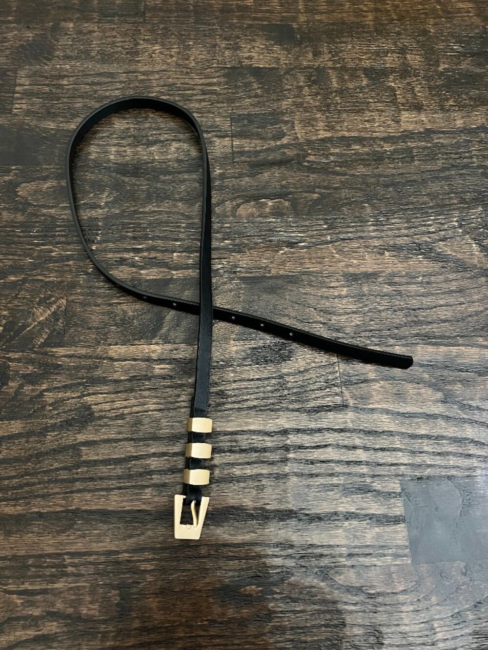 Black Skinny Belt